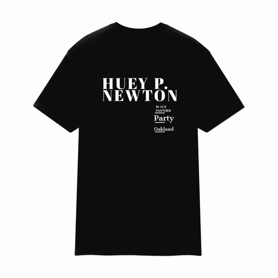 Image of Huey P Newton Black Panther Party tshirt 