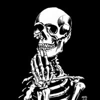 Image 1 of "Mortal Thoughts" Skella art print / Shirt 