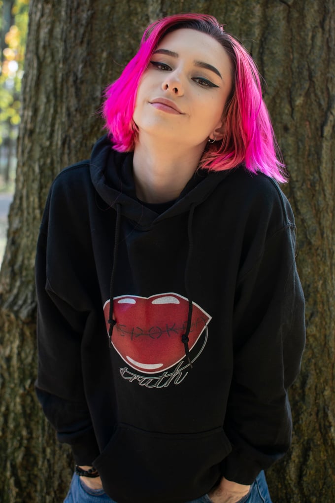 Image of Classic Black Unspoken Truth Hoodie