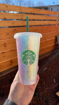 White Opal Starbucks Cup