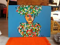 Image 1 of Original artwork Midsommar, May Queen, Danny. Acrylic painting on wood