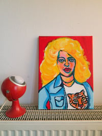 Image 1 of Original Artwork: A fan of Dolly Parton. Acrylic painting