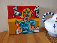 Image 2 of Margot Tenenbaums Original Artwork on wood