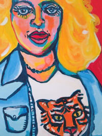 Image 2 of Original Artwork: A fan of Dolly Parton. Acrylic painting