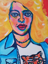 Image 3 of Original Artwork: A fan of Dolly Parton. Acrylic painting