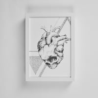 Image 1 of Heart Skull Print