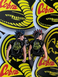 Image 4 of Cobra Kai hawk pin sticker set