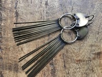 Image 2 of Fringed Brass earrings * Cosmos series / n267