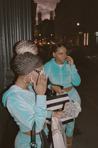 Image 1 of "Icy Blue" Velour Sweatsuit