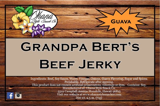 Grandpa Bert's Guava Beef Jerky