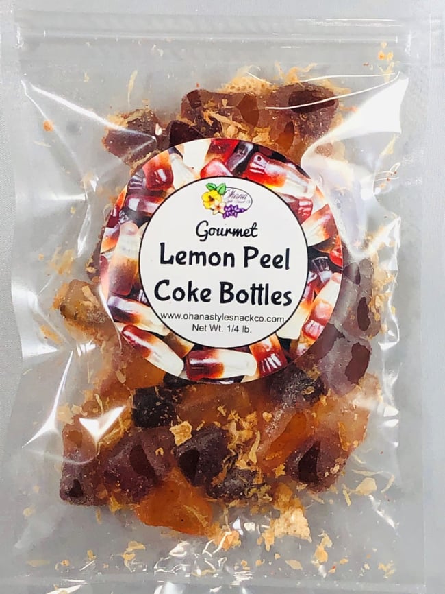 Lemon Peel Coke Bottles