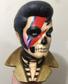 Glitter Collar Bowie Ceramic Elvis Bust