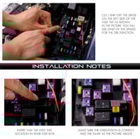 Image 4 of 18+ Glossy Black Fog Light Bezels w/ LED DRL & Switchback Turn Signal