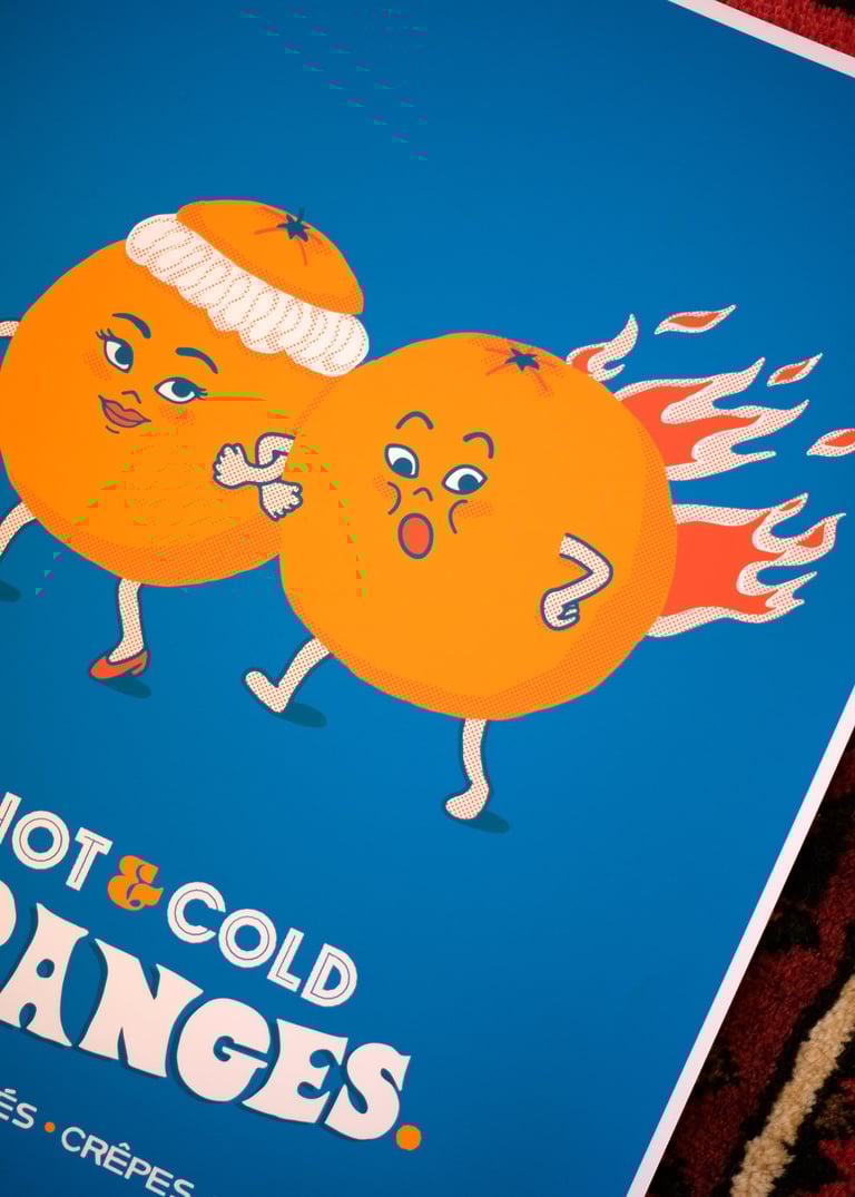 Hot & Cold Oranges Print Image 3