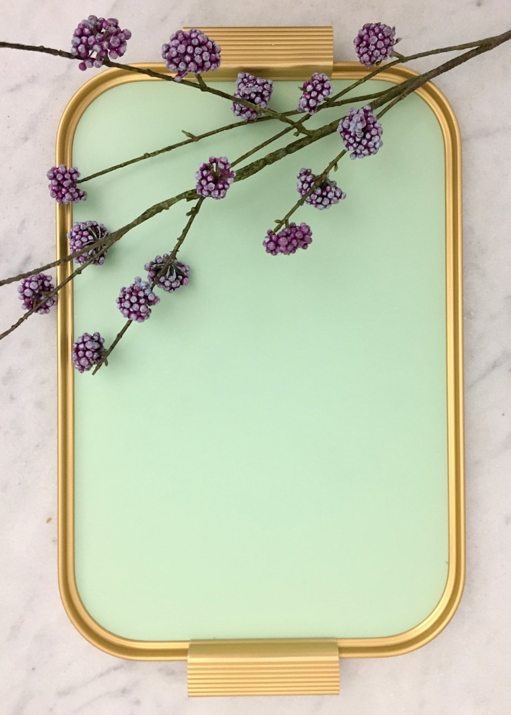 Image of Kaymet Tray Mellow Green/Gold