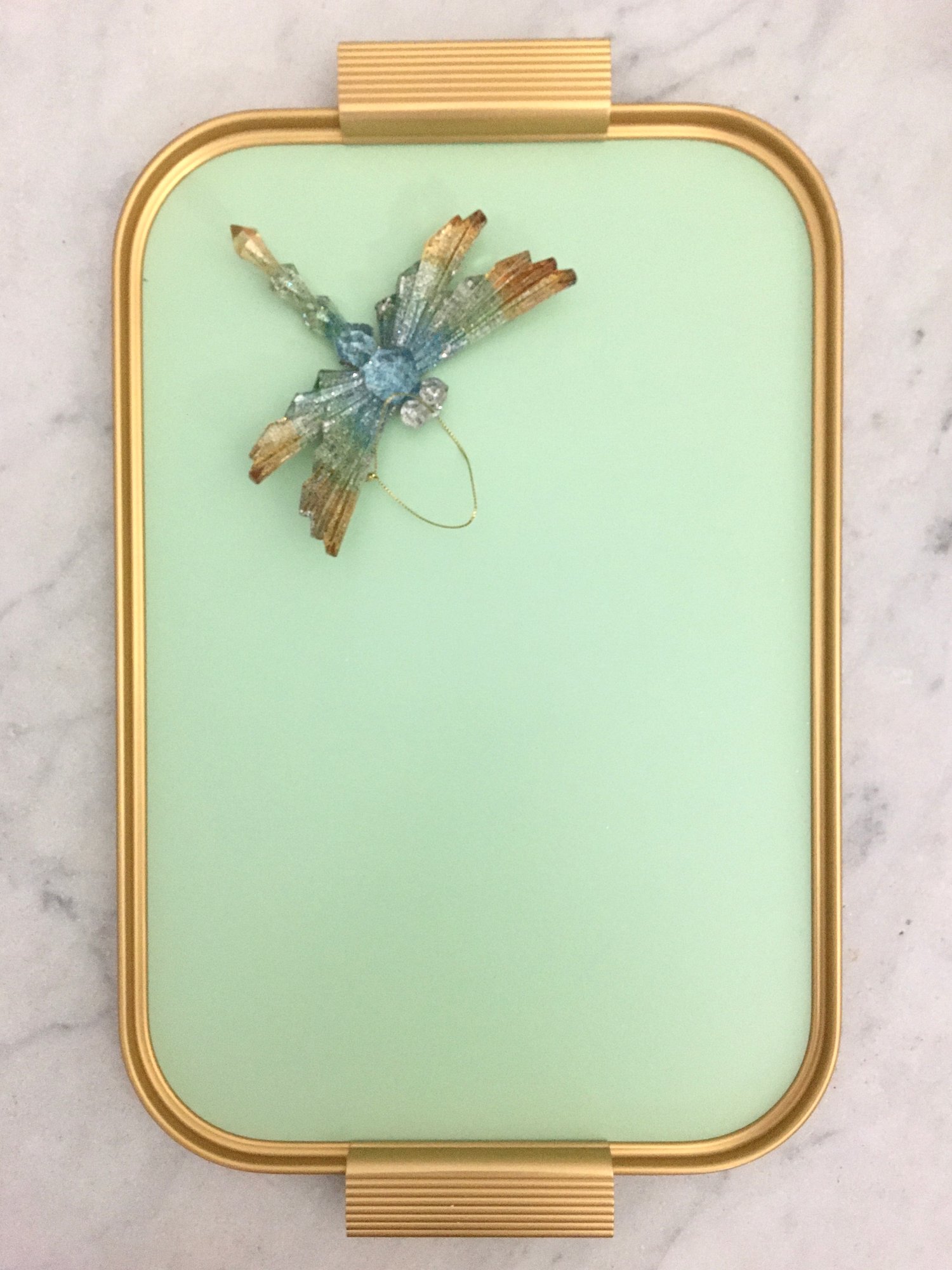 Image of Kaymet Tray Mellow Green/Gold