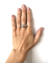 Image 3 of Rhodium Tentacle Ring