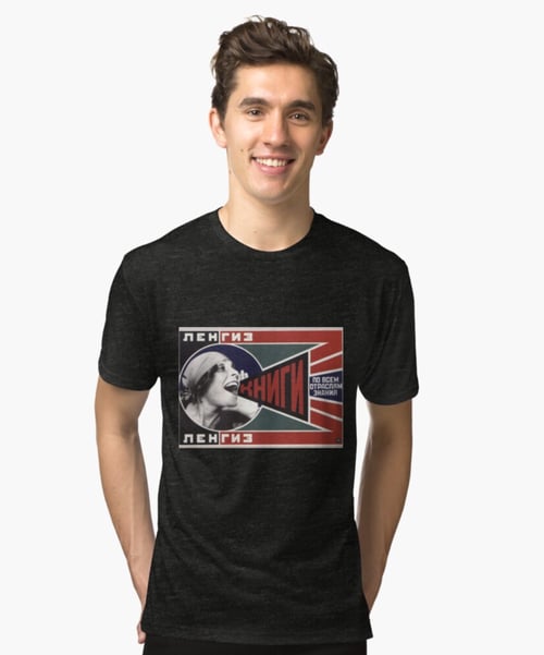 Image of “Books.” Add, 1922 by A. Rodchenko. TSHIRT/POSTER
