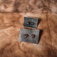 Image 3 of Gunmetal Caviar Cluster Studs