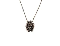Image 2 of Gunmetal Caviar Pendant Necklace
