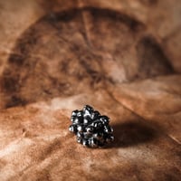 Image 1 of Gunmetal Caviar Cocktail Ring