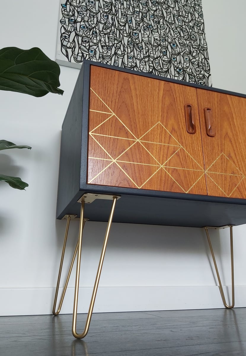 •RESTYLED TO ORDER• G PLAN FRESCO WITH METALLIC GEOMETRICS