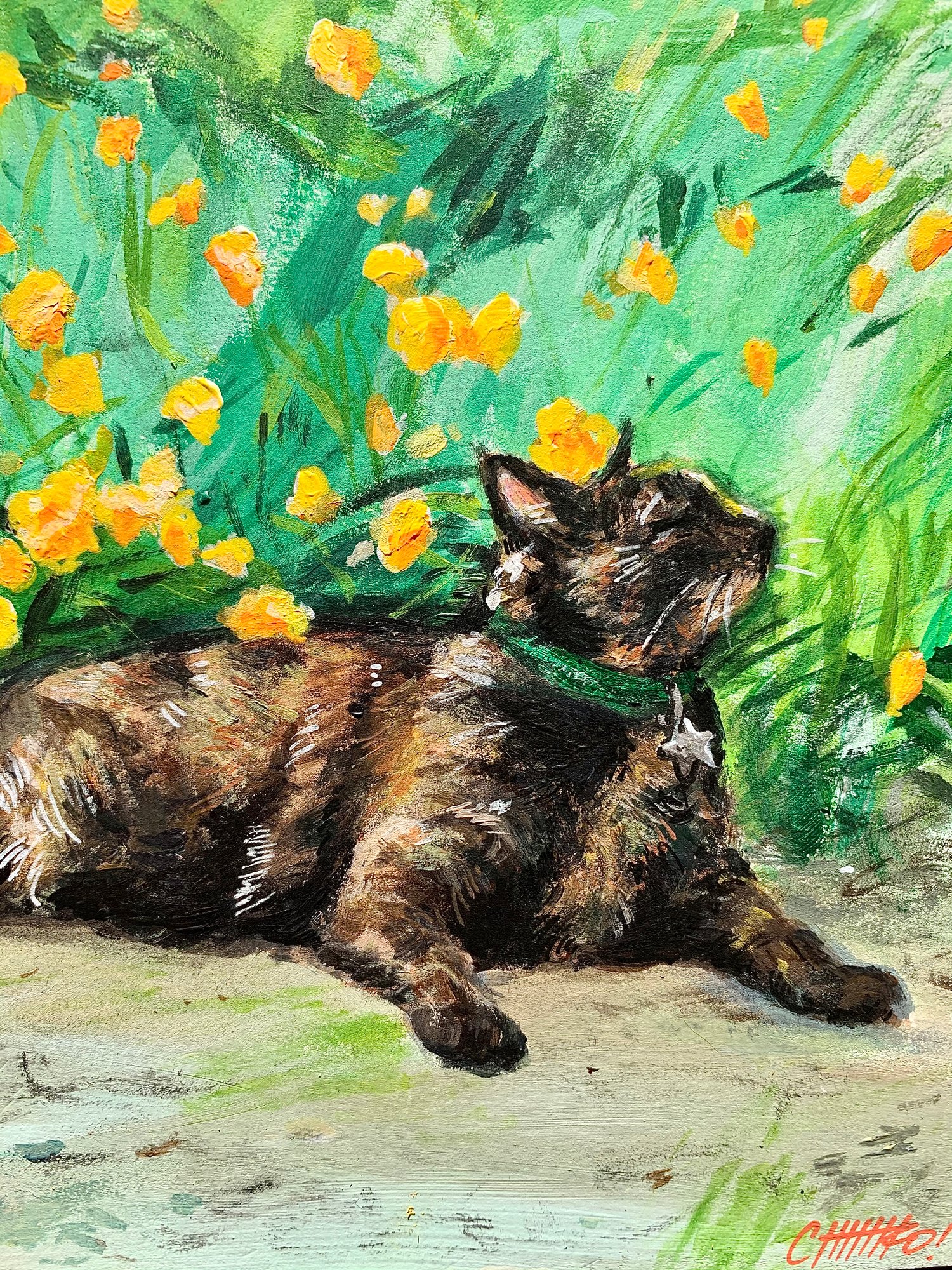 Custom Pet Portrait II [5x7in] | chihiro suzuki hashimoto