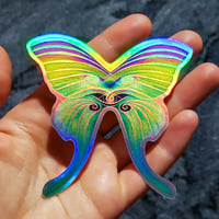 Image 2 of psEYEchedelic rainbow butterfly | sticker