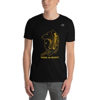 T-shirt Unisexe à Manches Courtes " Travail dans le silence" Noir