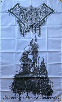 Image 2 of  Caustic Vomit " Festering Odes To Deformity " Flag / Banner / Tapestry 
