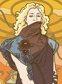 Image 2 of River Song by way of Alphonse Mucha