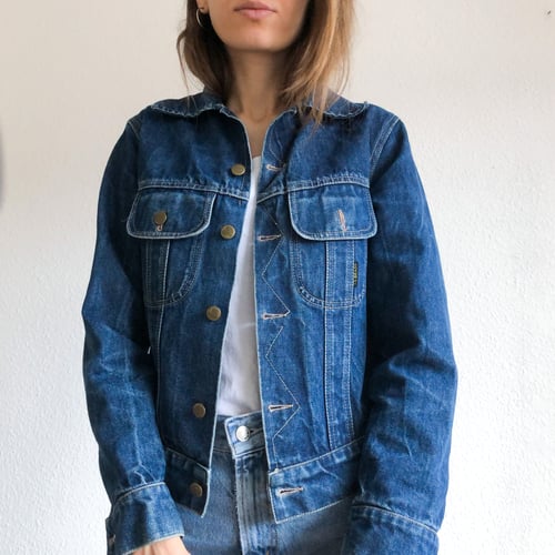 Image of We break too easily, 100+ hours of hand embroidery on a vintage denim jacket, one of a kind