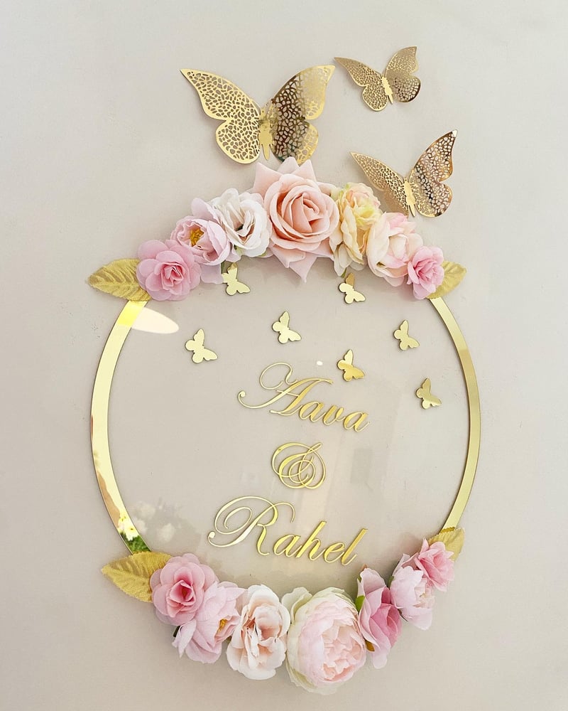 Image of Plaque plexi 30cm à personnaliser