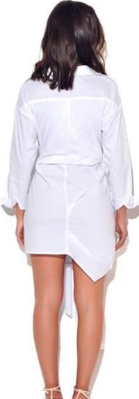 Image 2 of On my mind draping shirt dress