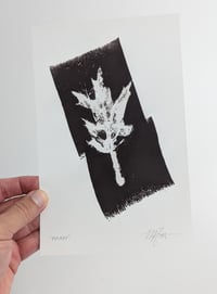 Image 1 of "Renew" - Our original Oak leaf block art print on recycled paper.