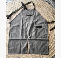 Image 1 of Wash Stone Canvas Apron Light Green