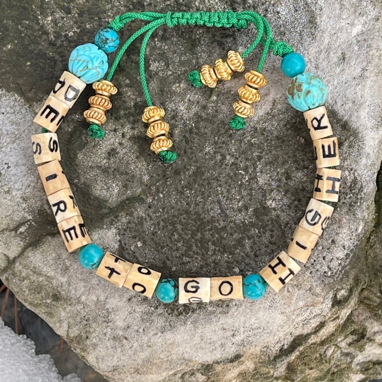 NEW!! DESIRE TO GO HIGHER bracelet Image 3