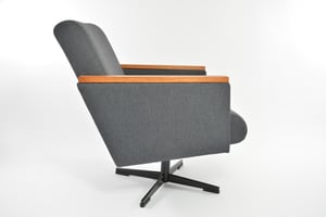 Image of Fauteuil pivotant gris anthracite