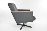 Image 2 of Fauteuil pivotant gris anthracite