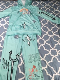 Image 2 of Graffiti sweat suit 