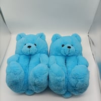 Image 4 of Extra Large Fluffy Bear Slippers 