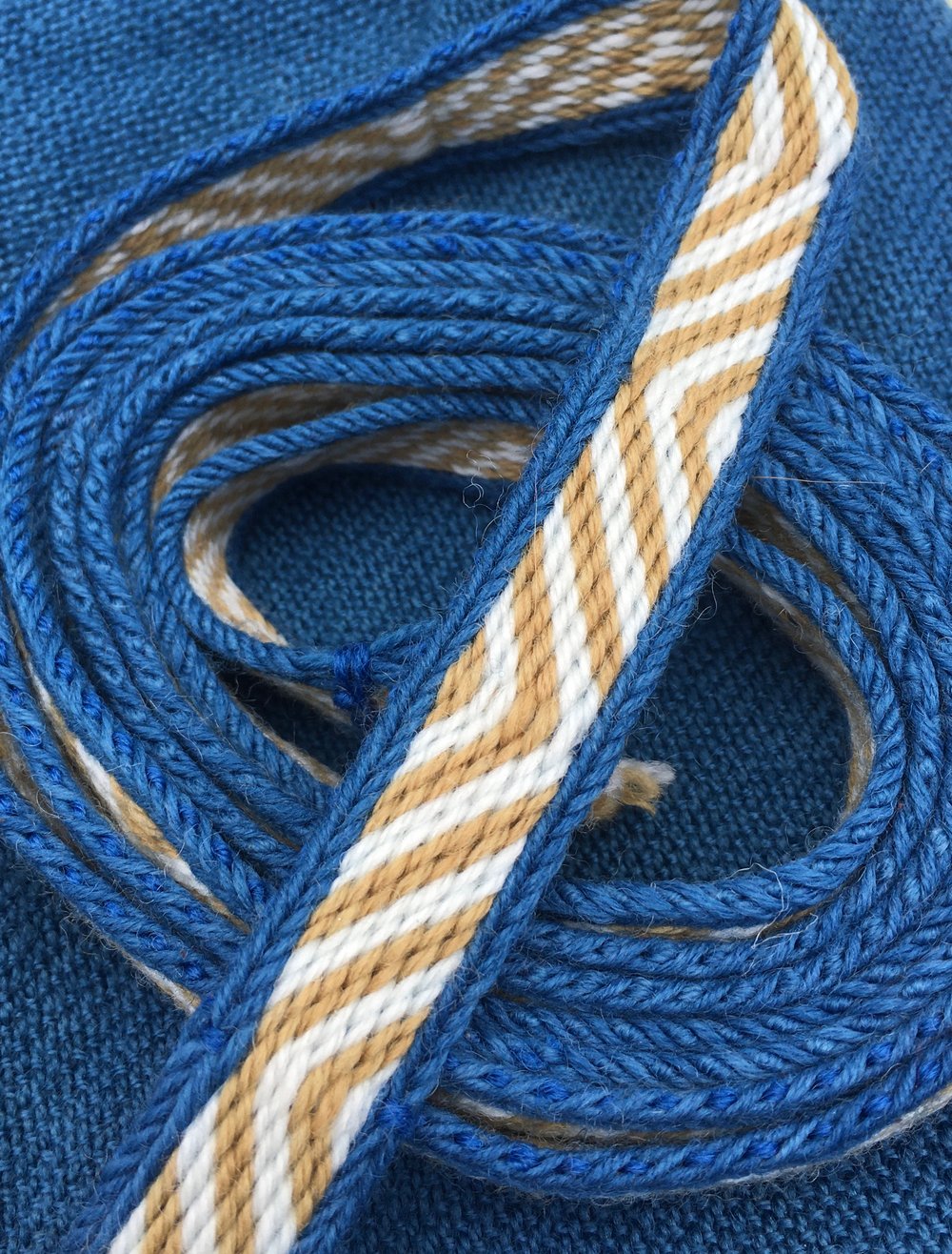 Lady in Blue Tablet Woven Band