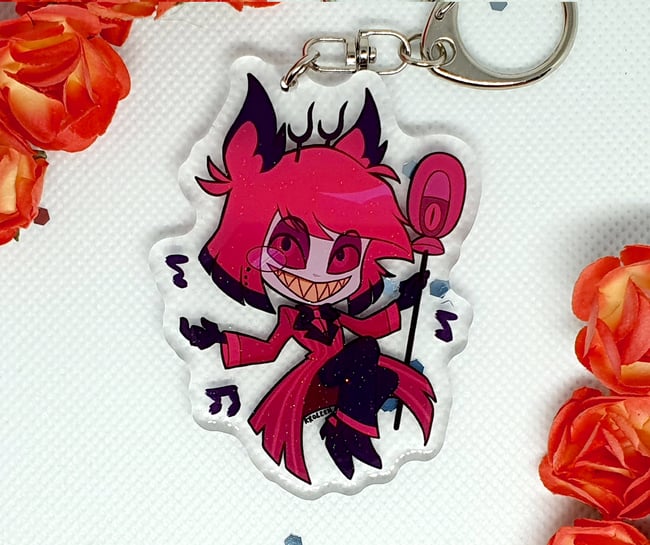 [Hazbin Hotel] Alastor, Angel Dust & Husk Acrylic Keychain | Kroleen