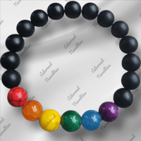 Image 1 of ANA826182 - Stone Bead Pride Bracelet