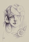 Sketched Artprint “Incomplete” by Jools
