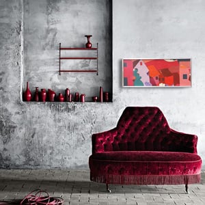 Image of Mid Century, Swedish Oil Painting, 'Townscape,' Hans Osswald