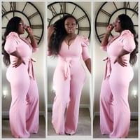 Pretty In Pink Jumpsuit (ALL SALE ITEMS ARE FINAL)