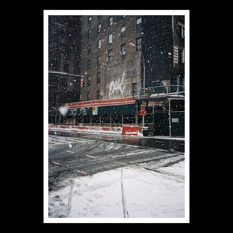 JENNE GRABOWSKI “Bond & Lafayette, Snowstorm” Photo Print