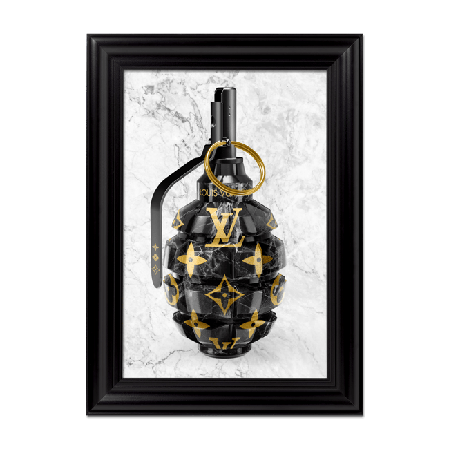 LV Marble Grenade Print