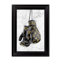 Image 1 of LV Marble Gloves Print